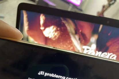 Mensaje de error en la app Zapping compartida por un usuario.