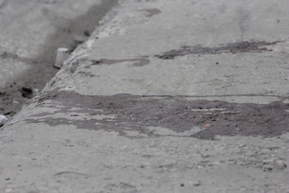 Quedaron rastros del delito en Mapasingue Oeste.