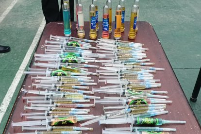 Lo decomisado en Loja.