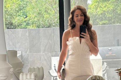 María Mercedes Cuesta el día de su matrimonio civil. Este 28 de noviembre.