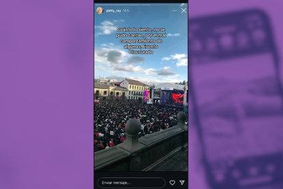 Esta es la historia que la artista Patty Ray publicó en su cuenta de Instagram.