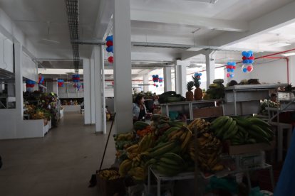 Verduras y frutas se echan a perder en el mercado Santa Clara, debido a que los clientes ya no acuden a comprar por los apagones.