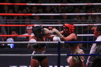 Las dos mujeres se dieron con todo durante el evento Los Kiños del Año.