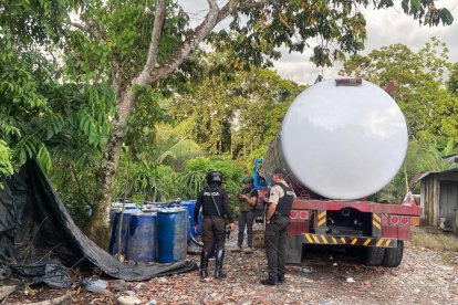Las evidencias fueron entregadas a las autoridades policiales.