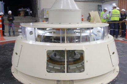 Avance en el proyecto hidroeléctrico Toachi Pilatón, en la unidad 3 de la Central Alluriquín.