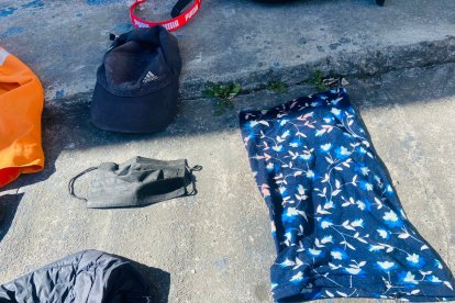 Parte de la evidencia que recogió la Policía