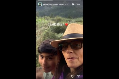 La foto con la que Gerónimo se despidió de su mamá.