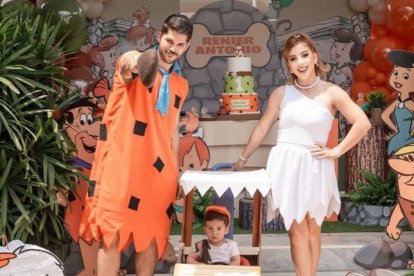 El presentador Renier Izquierdo y Antonella Moscoso, en una imagen de su Instagram.