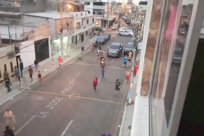 En la zona hubo alboroto luego del incidente violento.