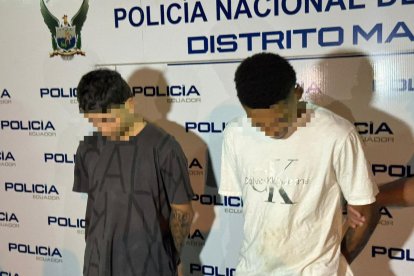 Dos sujetos fueron detenidos por la Policía en Manabí.
