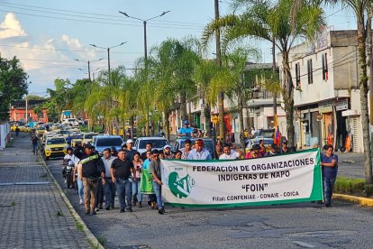En el Oriente ecuatoriano hacen marchas estos días.