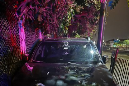 En esta camioneta viajaba la víctima.