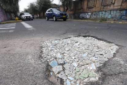 Este orificio fue cubierto por los mismos moradores, según contó un lugareño.