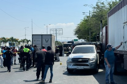 Hubo caos en el centro de Manta por el accidente.