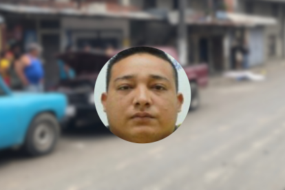 La víctima en Babahoyo.