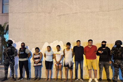 Los seis detenidos por el secuestro de don Segundo Borbor enfrentaron la audiencia, que se desarrolló desde la mañana de ayer.