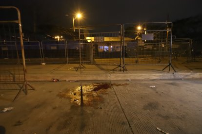 En este lugar se encontraba el manabita Jairo Merchán cuando fue alcanzado por los disparos.