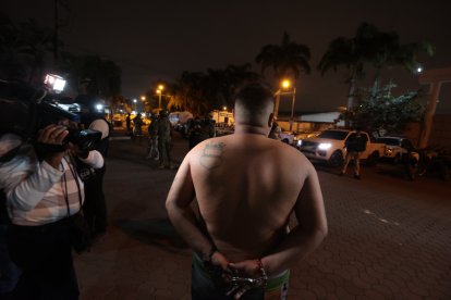 Los detenidos fueron presentados en Guayaquil.
