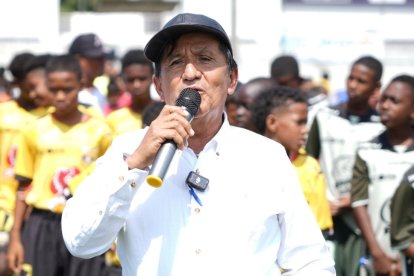 Andrés Alcívar, presidente Liga El Guasmo, que es la anfitriona de los torneos.