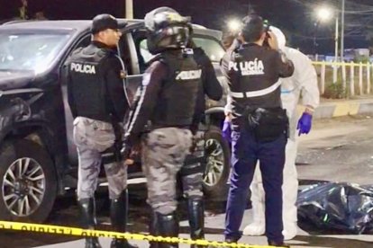 La Policía indaga los asesinatos en Manta.