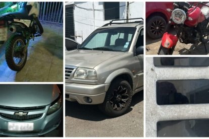 Entre las evidencias hay dos carros, dos motos, ocho celulares y dinero.