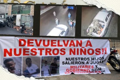 Camaras de seguridad grabaron la detención de menores por parte de las Fuerzas Armadas,