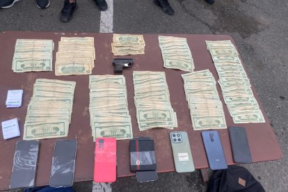 Lo encontrado a los detenidos en Ambato.