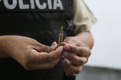 Las municiones tenían una punta verde.