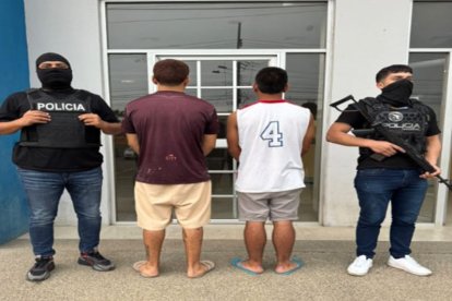 Los dos menores de edad detenidos.