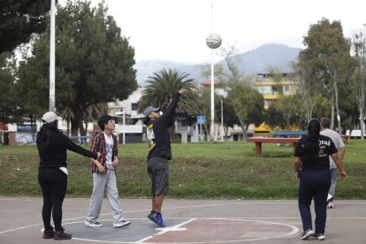 Algunas familias hicieron deporte este 1 de enero del 2024