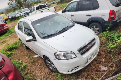 El vehículo en que se habrían movilizado los autores del crimen.