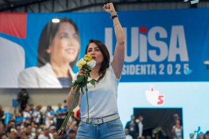 Luisa González, candidata presidencial en 2025.