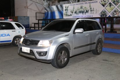 Los asaltantes se movilizaban en este vehículo.