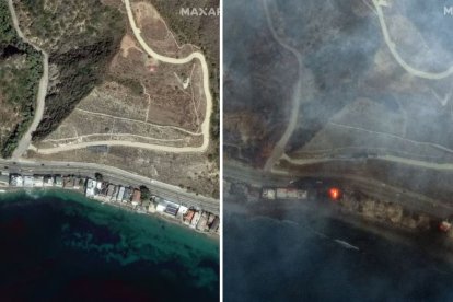 Áreas residenciales se han visto afectadas por las llamas.