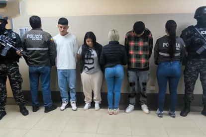 Los sospechosos fueron llevados a audiencia.