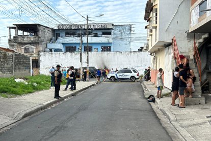 El lugar del crimen, en el Guasmo sur.