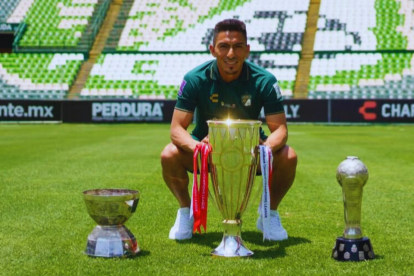 Ángel Mena, en su exitoso paso por el mexicano León.