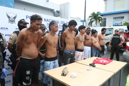 Los detenidos fueron capturados durante intervenciones ejecutadas en 12 sectores del cantón ferroviario. Entre ellos hay un extranjero.