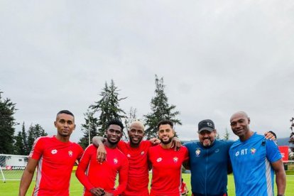 Los jugadores de El Nacional en su pretemporada 2025.