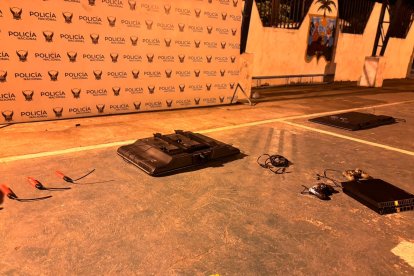 Las evidencias que se les encontraron a los muchachos.