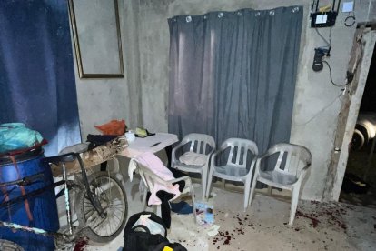 El hecho se registró en esta parte de la vivienda.