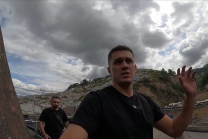 Captura de pantalla del día en que Zazza visitó Quito.