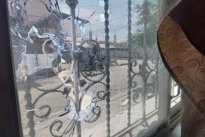 La vivienda donde ocurrió el ataque.