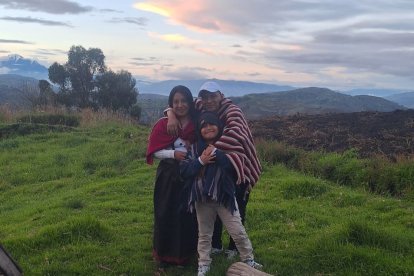 Alexandra junto a su esposo William Gualli y a su hijo
Dylan, de 10 años.