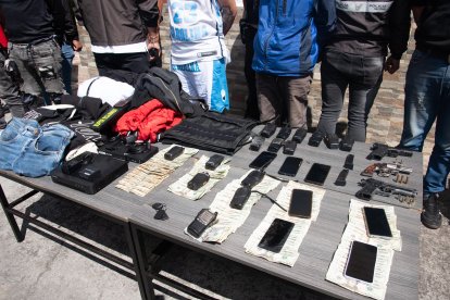 Los objetos que se pudieron hallar en el lugar.