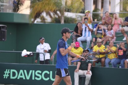 Andrés Andrade, junto a Diego Hildalgo, fueron la pareja de dobles que resultó ganadora en Salinas.