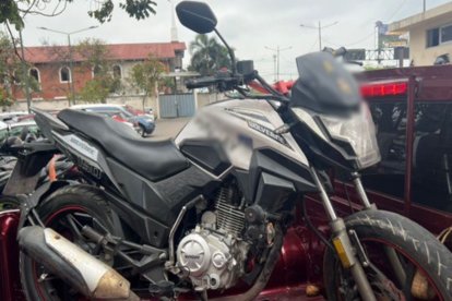 Esta motocicleta forma parte de las evidencias.