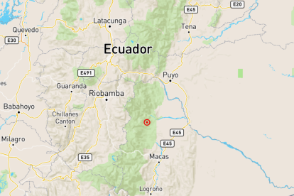 El epicentro del sismo de este 5 de febrero.