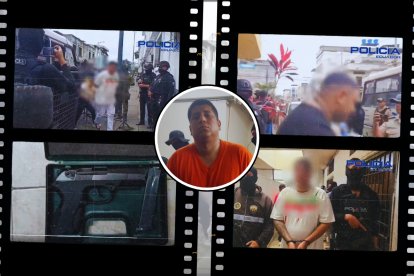 Alias Alan y otros 12 sospechosos fueron detenidos en un reconocido hotel de Milagro, en Guayas.