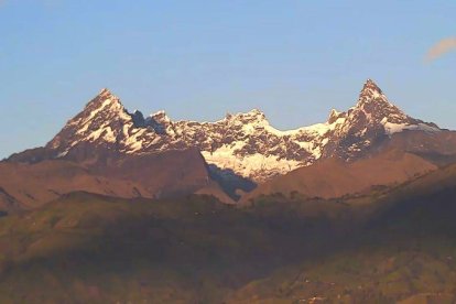 El volcán extinto El Altar, uno de los más imponentes de los Andes ecuatorianos.